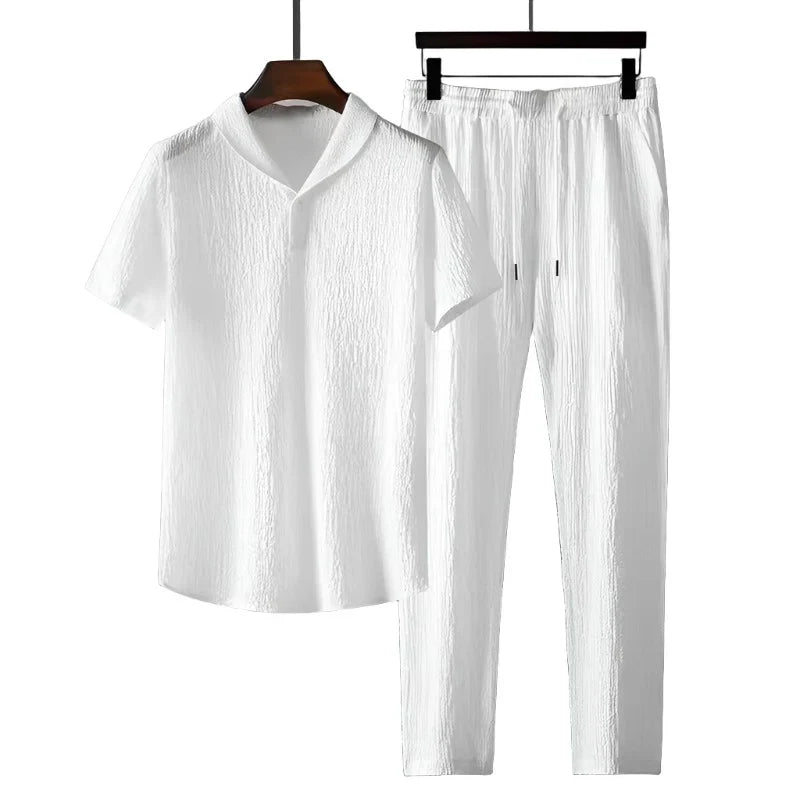 "COTTON" - POLO & PANTALON SUIT