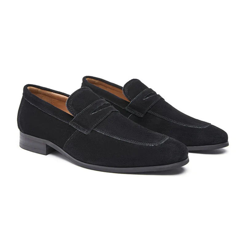 "OLD MONEY" - SUEDE STRAP LOAFERS