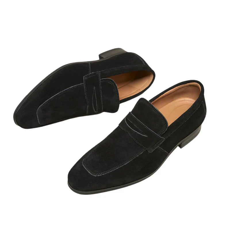 "OLD MONEY" - SUEDE STRAP LOAFERS