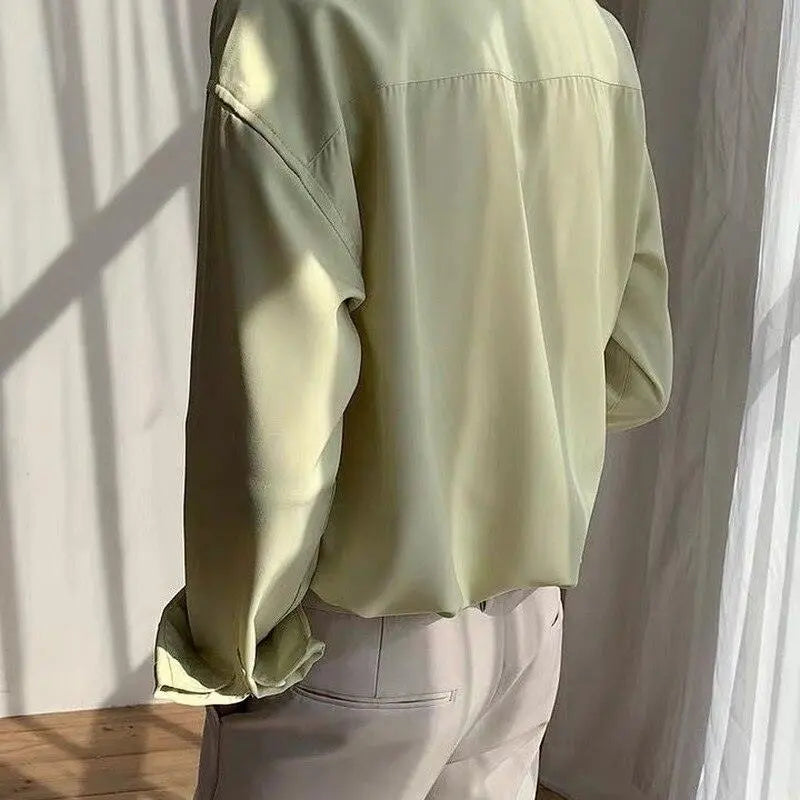 "PALMS SPRINGS" LIGHT GREEN SHIRT