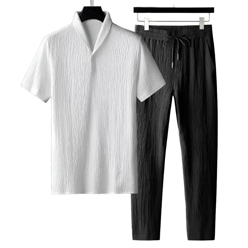 "COTTON" - POLO & PANTALON SUIT