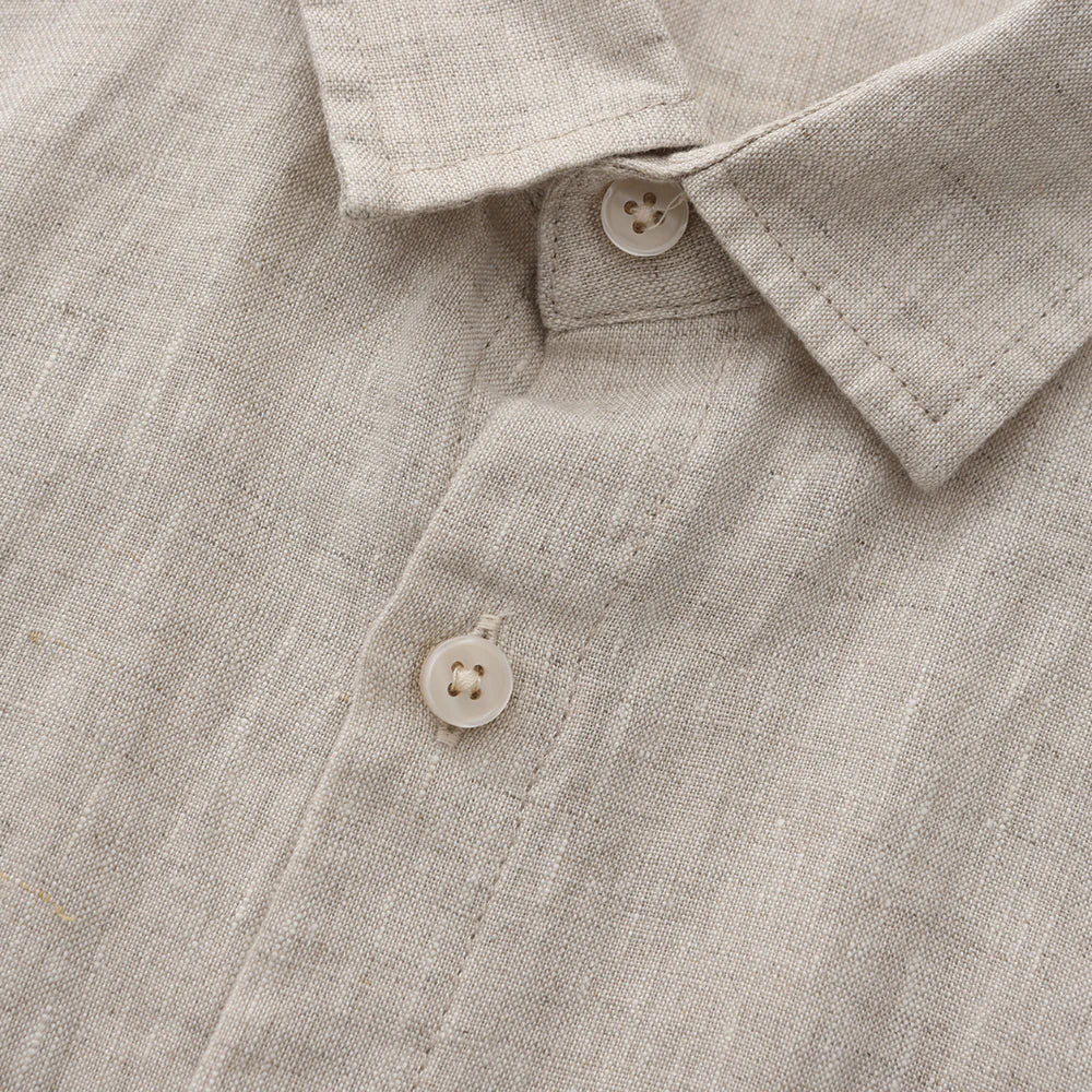 "CAPE TOWN" - LINEN SHIRT SHORTSLEEVE