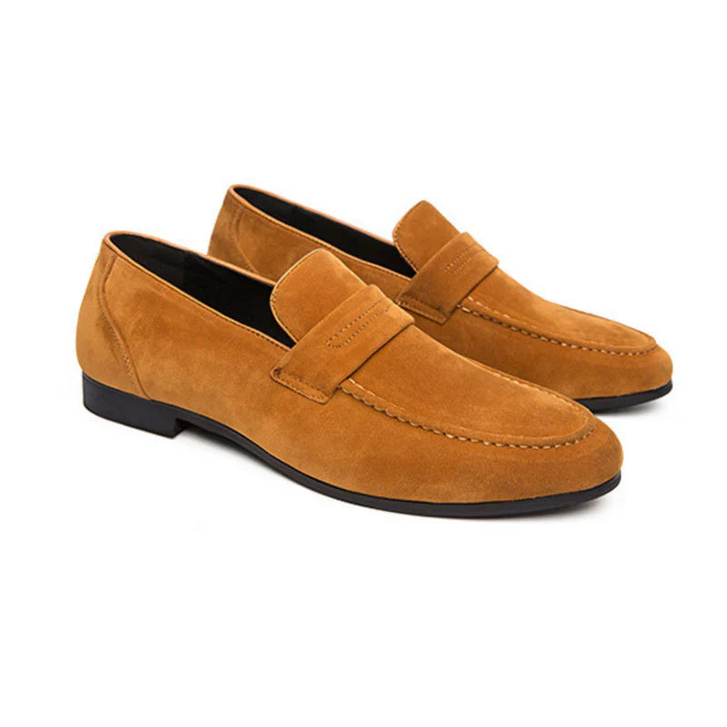 "OLD MONEY" - SUEDE STRAP LOAFERS