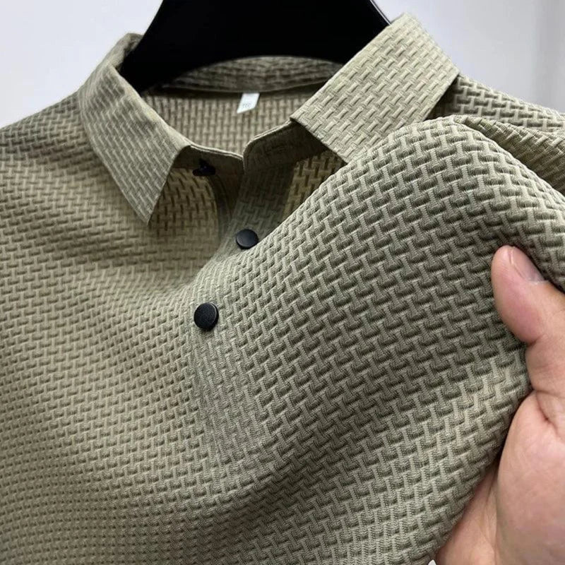 "PRESTIGIO" - SILK POLO (ANTI-WRINKLE)