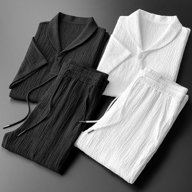 "COTTON" - POLO & PANTALON SUIT