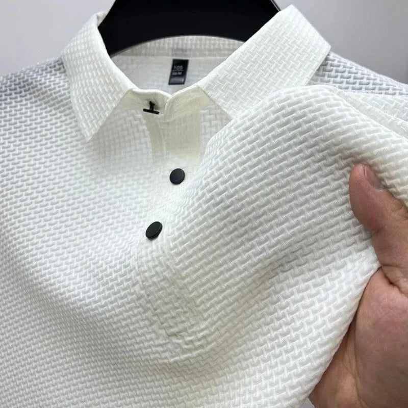 "PRESTIGIO" - SILK POLO (ANTI-WRINKLE)