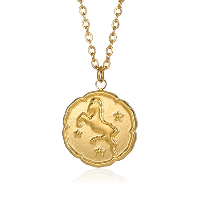 "ZODIAC" SIGN NECKLACE - GOLD