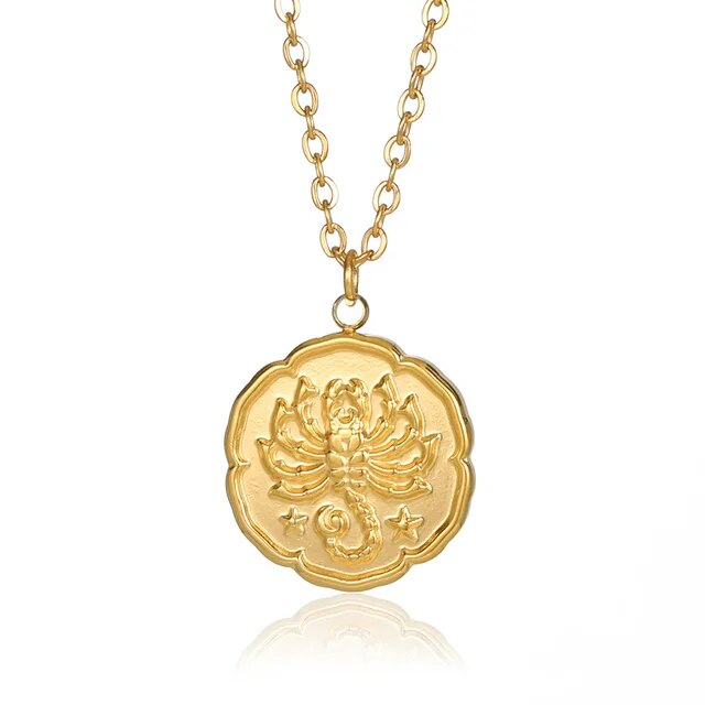 "ZODIAC" SIGN NECKLACE - GOLD