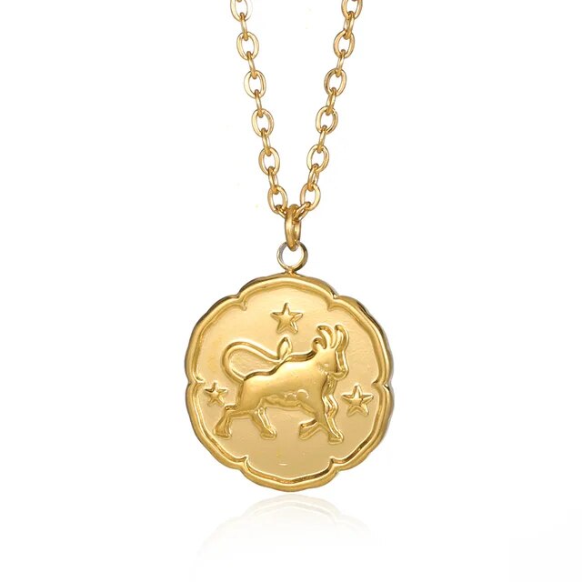 "ZODIAC" SIGN NECKLACE - GOLD