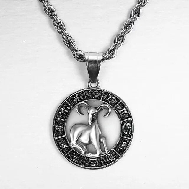 "ZODIAC" SIGN NECKLACE - SILVER