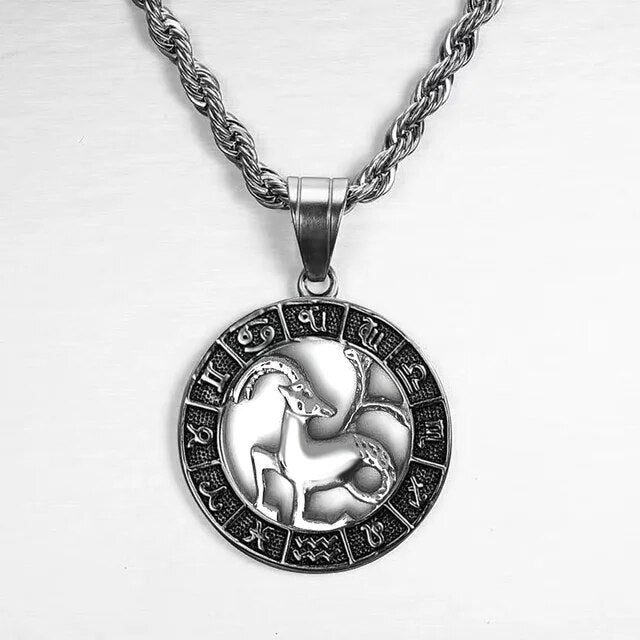 "ZODIAC" SIGN NECKLACE - SILVER