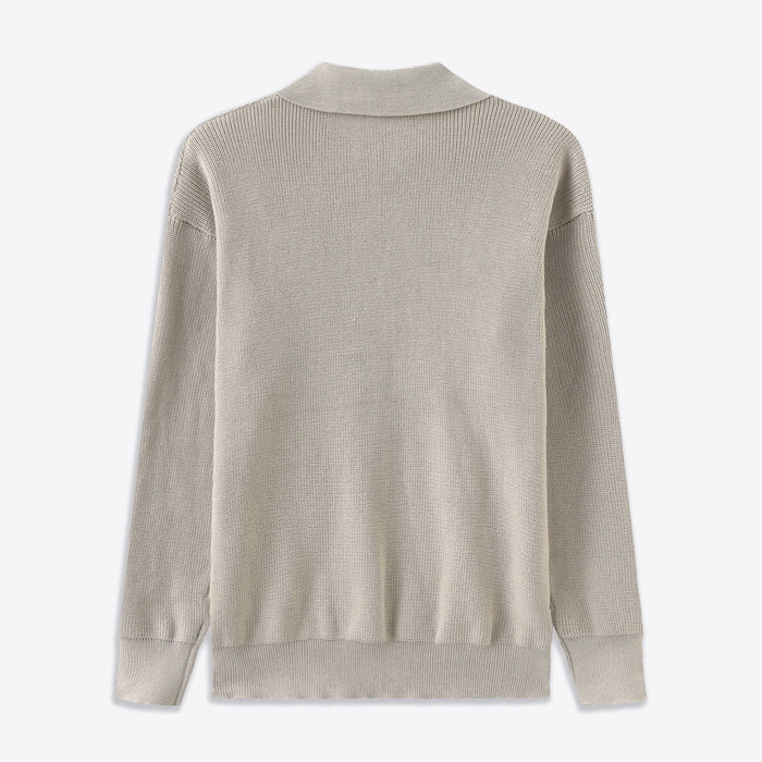 "CESARE" - HALF ZIP SWEATER