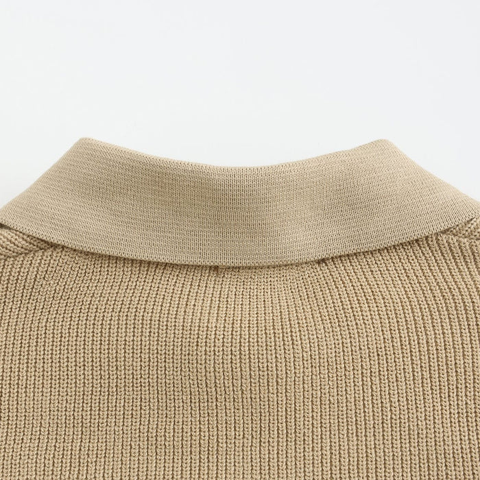 "CESARE" - HALF ZIP SWEATER