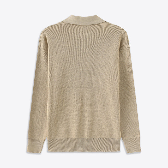 "CESARE" - HALF ZIP SWEATER